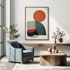 Abstract Geometric Shapes Wall Art