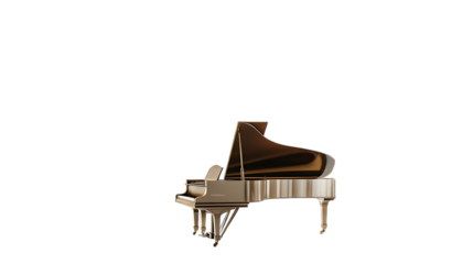 piano keys isolated on white