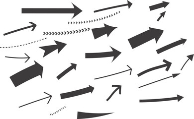 Vector illustration set of arrows