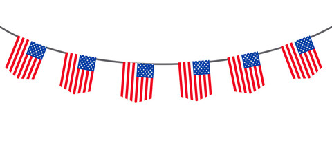 Set of American flag bunting .set of America flag garland bunting 