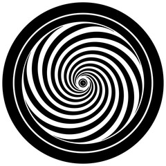 Naklejka premium black and white swirl