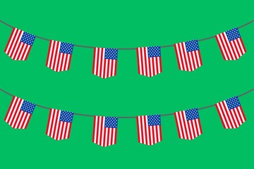 Set of American flag bunting .set of America flag garland bunting 