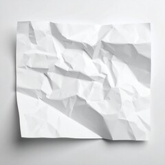 Crumpled Sheet of Paper with Realistic Wrinkle Details