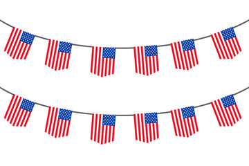 Set of American flag bunting .set of America flag garland bunting 