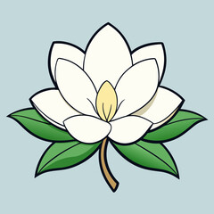 vector illustration of lotus flower