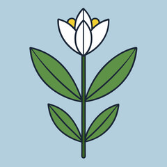 vector illustration of green leaves