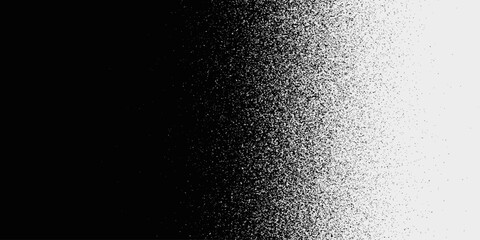Noise grain background, pointillism dots gradient or dotwork pattern, vector stipple effect. Grain noise halftone or grainy texture.