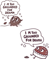 Funny Cartoon Food Characters with 