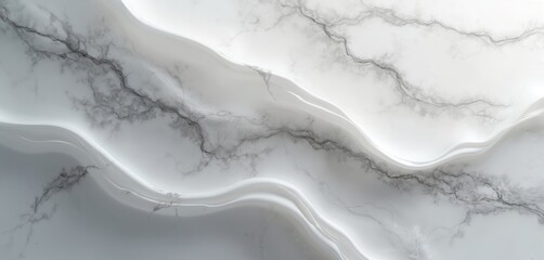 White marble texture background. Grey veins create elegant style. Design abstract pattern. High resolution image with water color effect for luxury projects. Ideal for product showcase, interior
