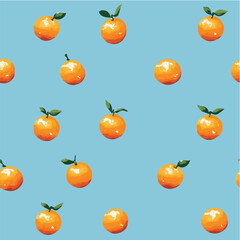 Vector illustration seamless pattern of orange for poster