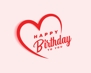 Birthday wish, Birthday Love celebration, Red and Pink Birthday wish card