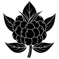 black and white flower