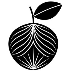 vector illustration of an apple