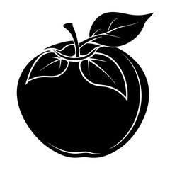 vector illustration of an apple