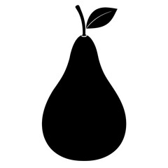 pear isolated on white background