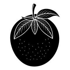vector illustration of an apple tree