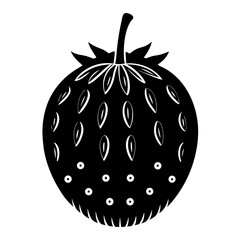 vector illustration of a strawberry