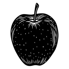 vector illustration of a red apple