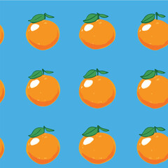 Vector illustration seamless pattern of orange for poster
