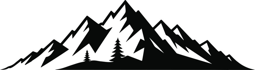 vector silhouette of a tree