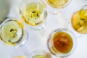 Beer tasting experience: exploring different brews in glasses