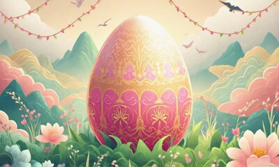 colorful easter eggs
