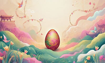 colorful easter eggs
