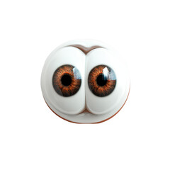 Unique novelty design featuring playful cartoon eyes in vivid colors