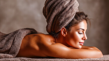 Relaxing moments in a tranquil spa environment with soothing textures and calming colors