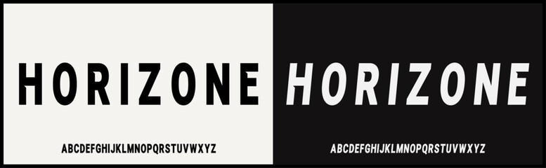 Condensed minimalist vector font. Modern and elegant with uppercase alphabet.