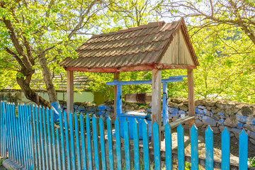 Colorful well of Butuceni,  Moldova