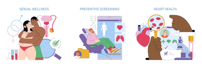 Exploring Health Importance Sexual Wellness, Preventive Screening, and Heart Health Awareness