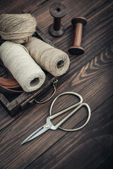 Tools and accessories for handicrafts or gift wrapping
