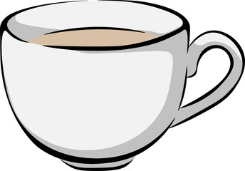 Cup of a Lighter Beige Drink