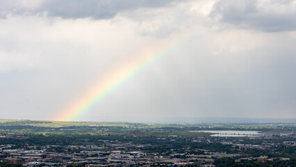 Rainbow Over Boulder and Longmont Colorado
