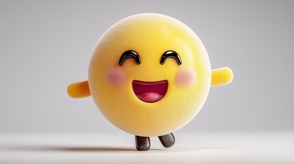 Happy Cute Yellow Smiling Face