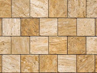 Fototapeta premium Roman Travertine and Marble Paving – Seamless Granite Flagstone Texture