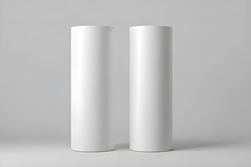 white blank aluminum can