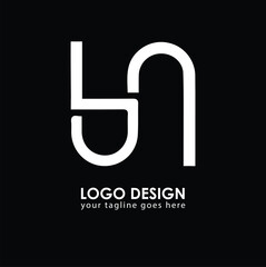 BN BN Logo Design, Creative Minimal Letter BN BN Monogram