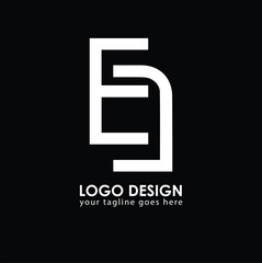ED ED Logo Design, Creative Minimal Letter ED ED Monogram