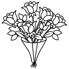 bouquet of flowers in vase