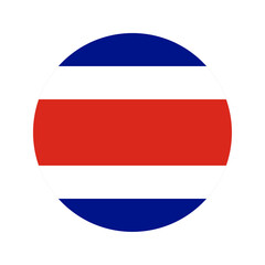 Round Costa Rica flag icon