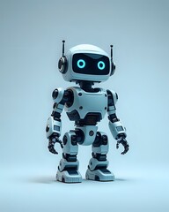 blue screen robot pointing at you