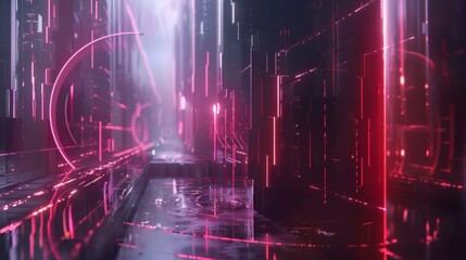 The abstract background, minimalistic style, technology line