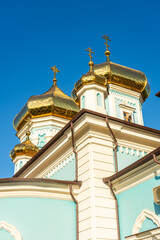 Golden domes of the Ciuflea Monastery of Chisinau,  Moldova