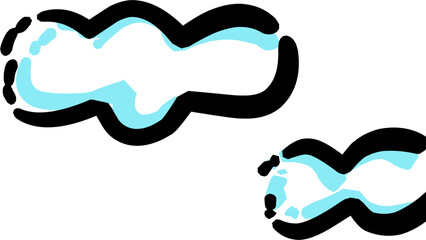 Simple cloud drawing suitable for weather, app icons, and digital graphics.