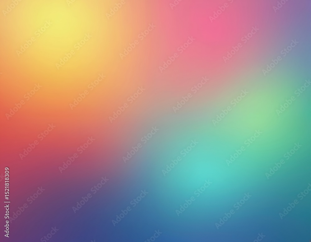 Aufkleber abstract colorful background with smooth gradient blend. bright colored glow effect. soft, clean, de