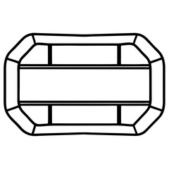 Rubber Boat Silhouettes outline – Inflatable Fishing & Rescue Craft Icons

