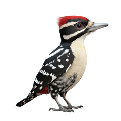 Woodpecker displays vibrant plumage in close-up captured in natural setting