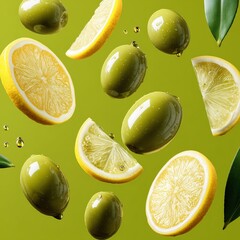 seamless pattern with lemons